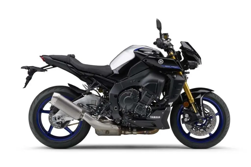 imagem lateral da yamaha mt-10 sp 2025 silver
