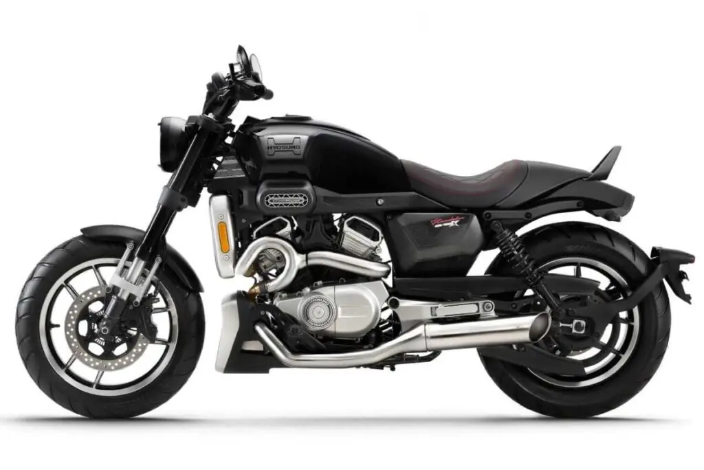 imagem lateral Hyosung GV125X Roadster