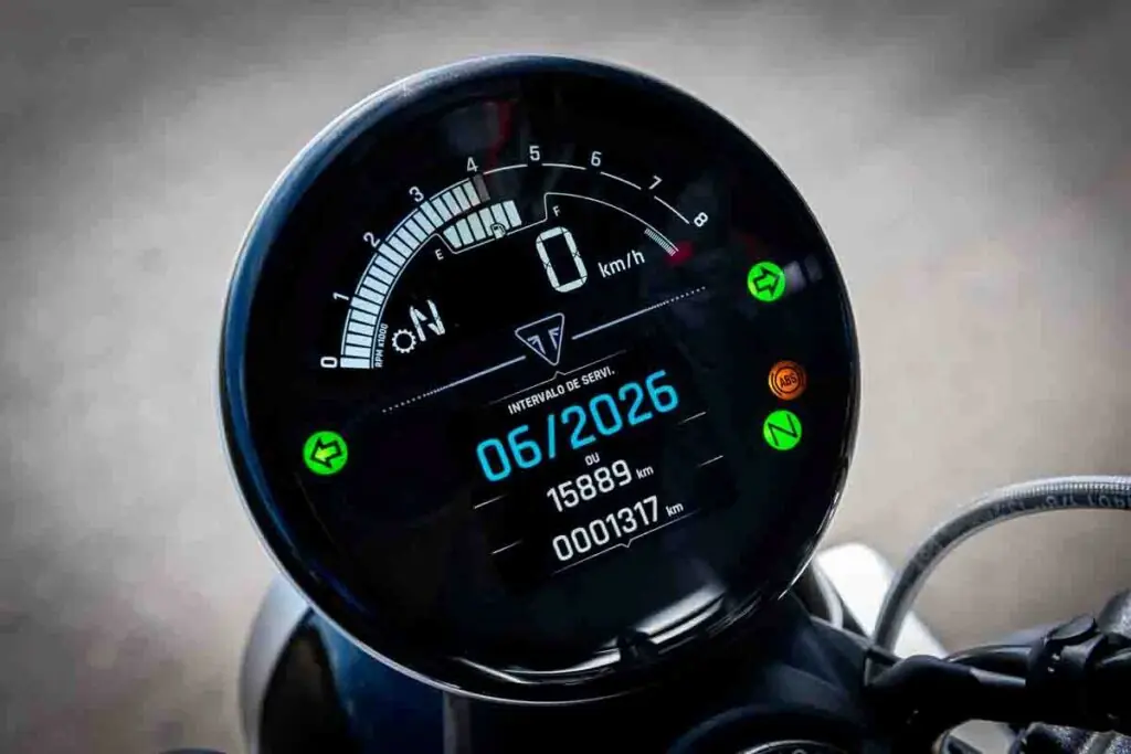 imagem painel tft Triumph Scrambler 1200 X 2025