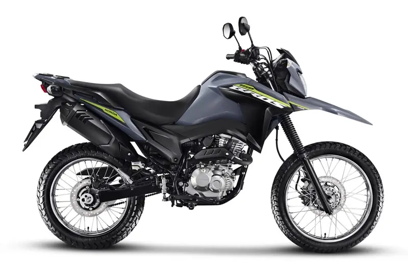 Moto Honda NXR Bros 160 2026 cinza com freios ABS