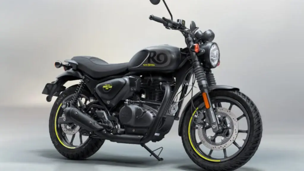 Nova Royal Enfield Hunter 350 estreia pintura grafite com detalhes em amarelo limão