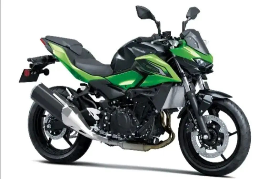 imagem lateral da nova kawasaki z650 2026 green