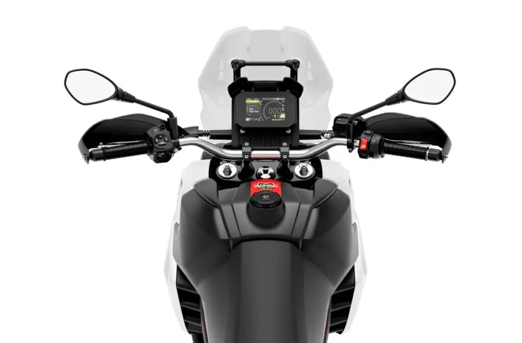 imagem painel tft dal aprilia touareg 660 white 2025