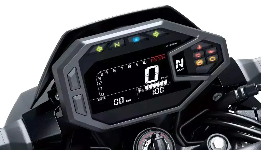 imagem do painel da kawasaki z500 2025