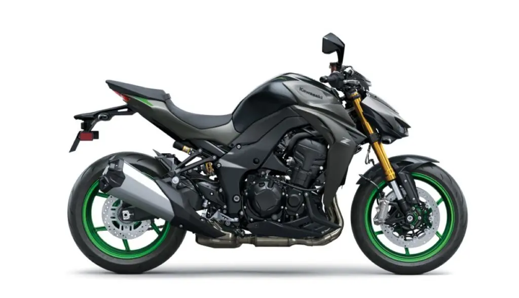 imagem lateral da nova Kawasaki Z1100 SE 2026