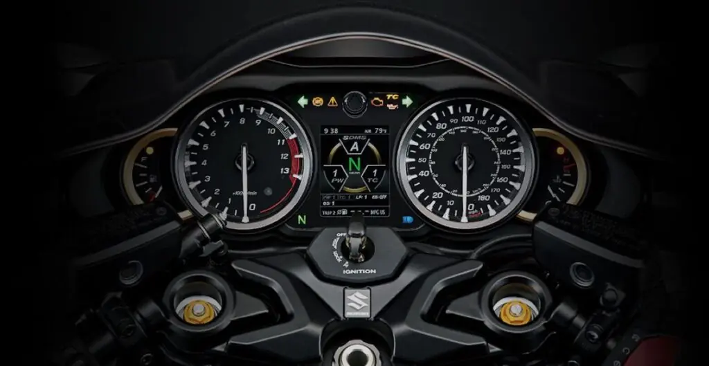 imagem do painel da gsx-r 1300 hayabusa special edition