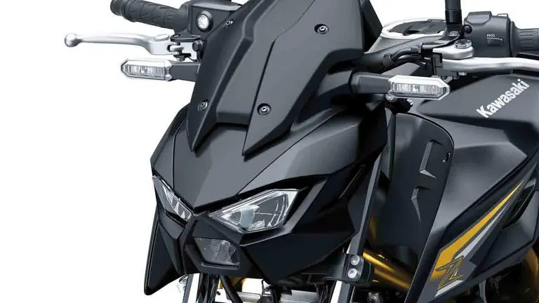 imagem da carenagem frontal da nova Kawasaki Z650 S