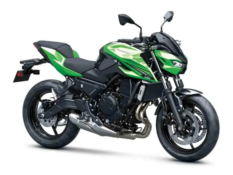 imagem da nova kawasaki z650 s verde kawasaki