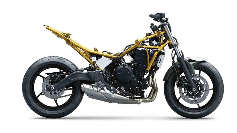 imagem do motor da nova Kawasaki Z650 S 2026