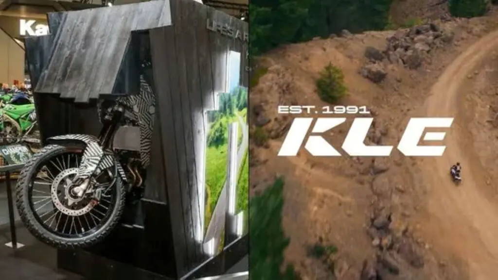 imagem teaser nova kawasaki kle 500