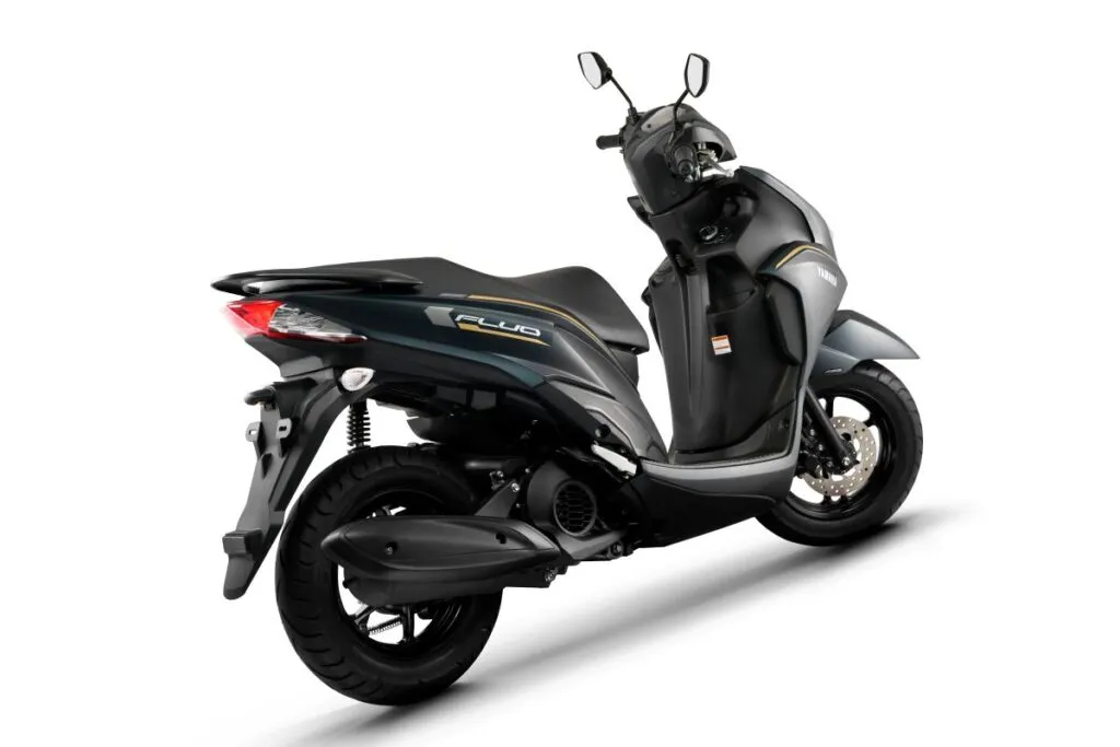 imagem lateral traseira Yamaha Fluo ABS Hybrid 2027