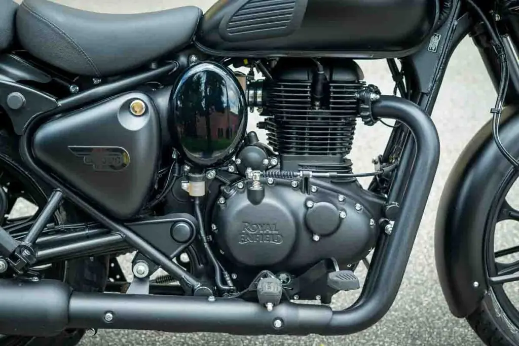 imagem do motor da Royal Enfield Classic 350