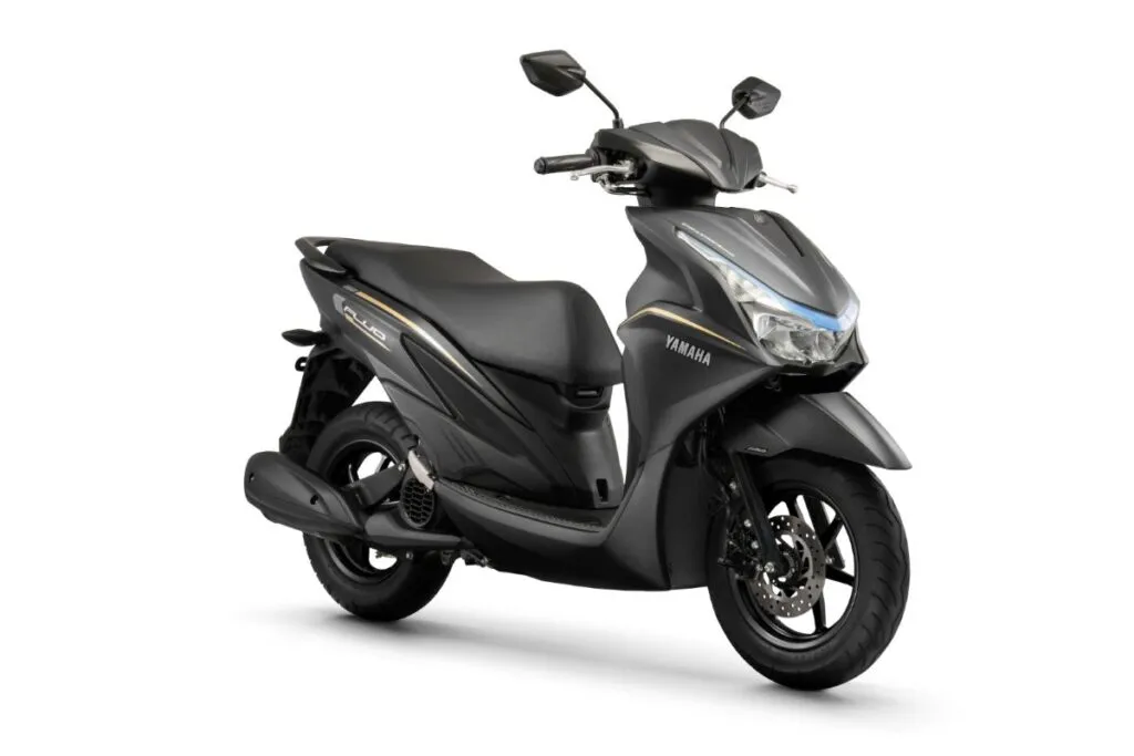 imagem lateral frontal Yamaha Fluo ABS Hybrid 2027