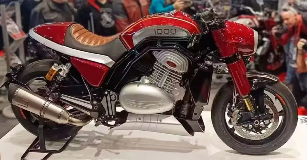 imagem lateral da nova Jawa 1000 Sport Cruiser